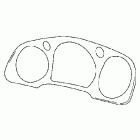 GL1800 Instrument accent (aluminum type)