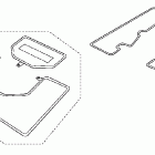 GL1800 Deluxe saddlebag trunk mat set (2)