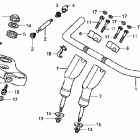 VT750DCA Руль и панель переднего номера