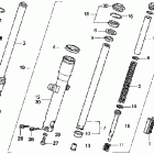 VTX1300S Передняя вилка