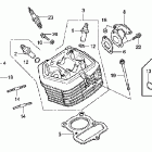 CRF100F Головка цилиндра
