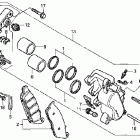 VT1100C2 Передний тормозной суппорт