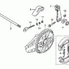 CRF100F Задний тормоз