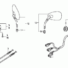 VTX1800R2 Рулевые переключатели и тросы