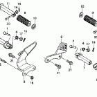 VT750CA Подножки