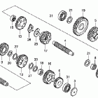 VT750CA Трансмиссия