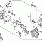 VTX1800F2 Передний тормозной суппорт правый