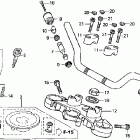 CB900F Руль и панель переднего номера
