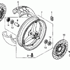 CB900F Переднее колесо