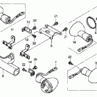 VT750CA Сигналы поворотов перед и зад