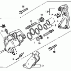 VT1100C Передний тормозной суппорт