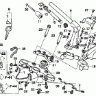 ST1300PA Руль и панель переднего номера