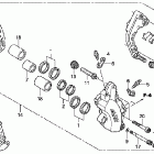 VTX1800R2 Передний тормозной суппорт левый