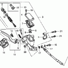 CRF450R Главный тормозной цилиндр - передний
