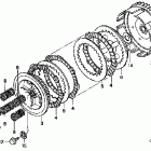 CR85R Сцепление