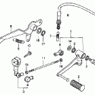 CB600F Тормозная педаль
