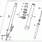 CB600F Передняя вилка