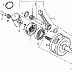 CR85R Коленвал