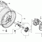 CB600F Заднее колесо