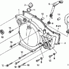 CR85R Крышка картера правая