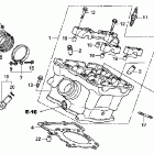 RVT1000R Задняя головка цилиндров