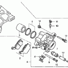 RVT1000R Задний суппорт тормозной