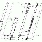 VT750DCA Передняя вилка