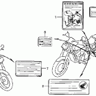 VT750DCA Предупредительные таблички