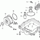 CBR600F4 Масляный насос и картер