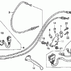 CBR600F4 Handle lever @ switch @ cable ('01-'06)
