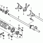 CB600F Вилка переключения передач