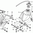 CR85R Топливный бак