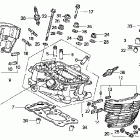 VT750DCA Головка цилиндров задняя