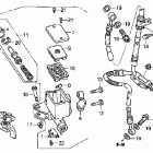 CB600F Главный тормозной цилиндр перед.