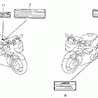 CBR600F4 Labels ('99-'00