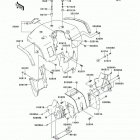 Prairie 650 4X4 Advantage Classic (KVF650-B1) Переднее крыло(ья)