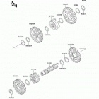 Prairie 400 (KVF400-D2) Валы и вилки переключения передач