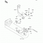 Prairie 650 4X4 (KVF650-A1) Педаль тормоза