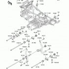 Prairie 400 (KVF400-D2) Рама ,крепежные детали