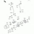Prairie 300 (KVF300-B2) Масляный и водяной насос. фильтр масленый