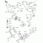 Prairie 650 4X4 (KVF650-A1) Масляный и водяной насос. фильтр масленый