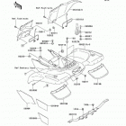 Prairie 400 (KVF400-D2) Заднее крыло
