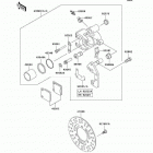 Prairie 400 (KVF400-D2) Передний тормоз