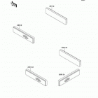 Prairie 400 4X4 (KVF400-C2) Отражатели
