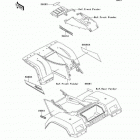 Bayou 300 4X4 (KLF300-C14) Decals(red)(klf300-c14)