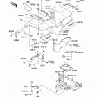 Prairie 650 4X4 (KVF650-A1) Заднее крыло