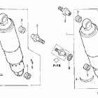VTX1300C Задний амортизатор