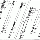 CMX250C Передняя вилка