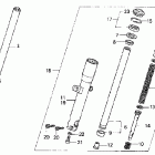 VTX1300C Передняя вилка
