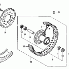 VTX1300S Переднее колесо